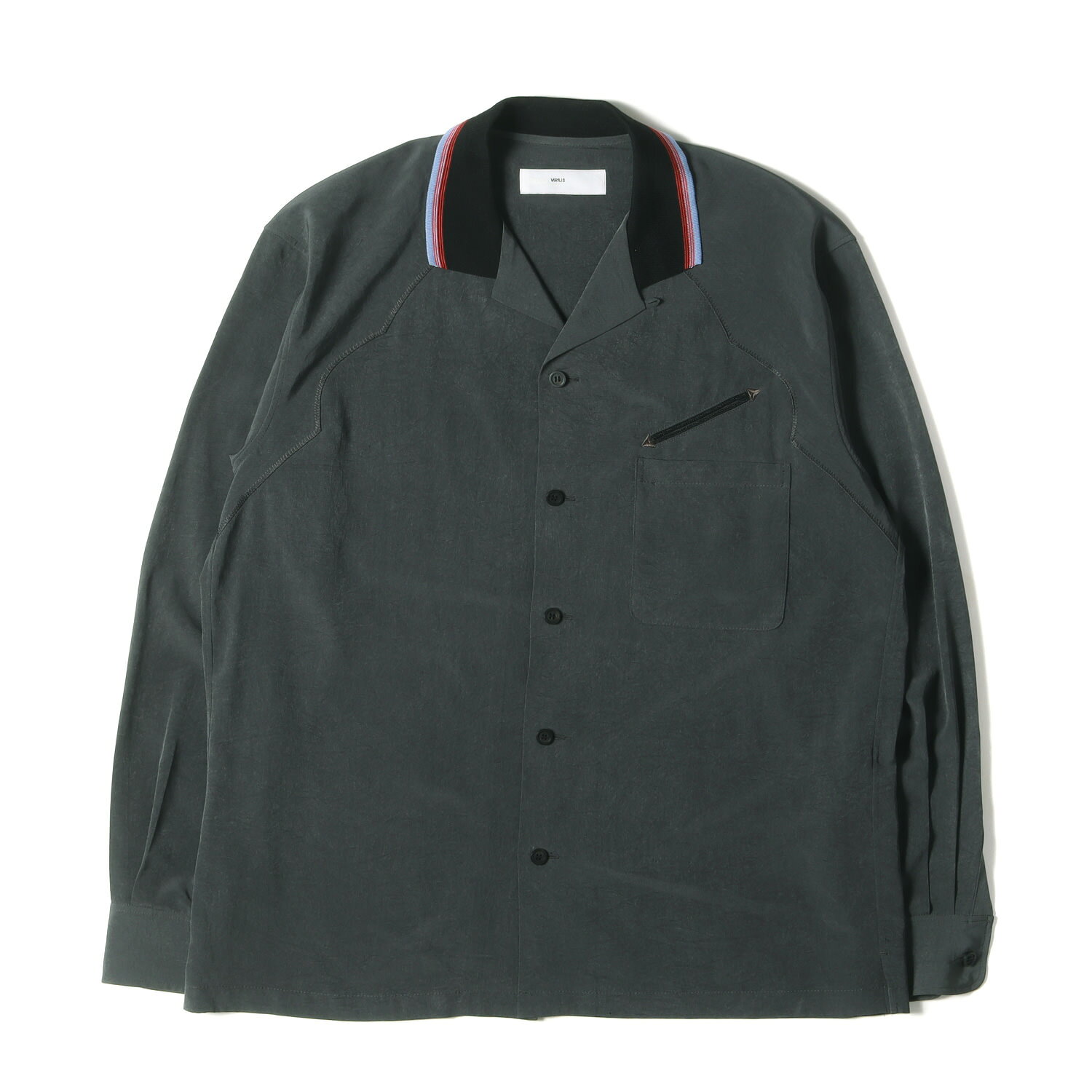 TOGA VIRILS スカシャツ 半袖 開襟シャツ 46 メンズ
