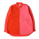 COMME des GARCONS SHIRT コムデギャルソン シャツ サイズ:M 90s クレイジーパターン ブロード Aラインシャツ バイカラー アーカイ...