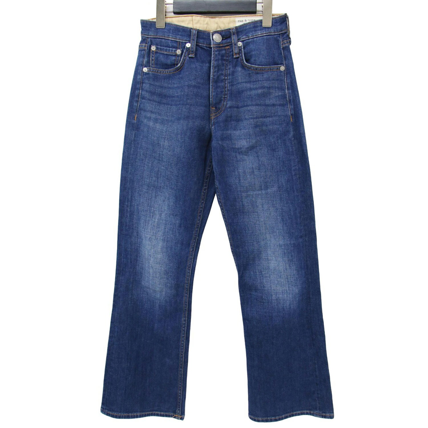 rag & bone ラグアンドボーン パンツ ブルー サイズ:23(XS) ハイライズ フレア クロップド デニムパンツ / MAYA HIGH-RISE CROP FLARE ストレッチ コットン ハイウエスト ボトムス ジーンズ ジーパン【レディース】【中古】【K4232】のサムネイル