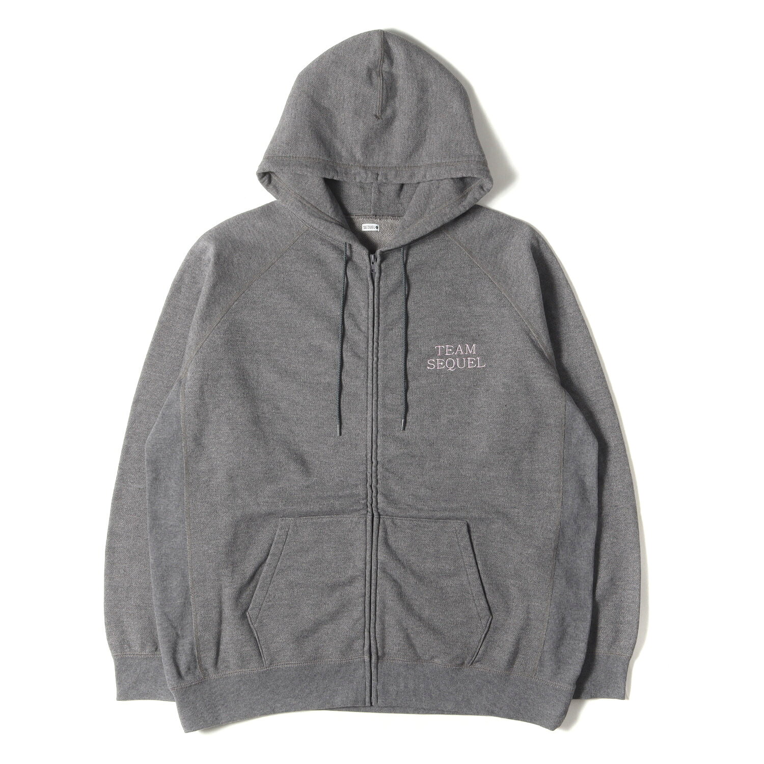 SEQUEL シークエル パーカー サイズ:L 22AW ライフル グラフィック ジップ スウェットパーカー ZIP HOODIE グレー トップス フーディー