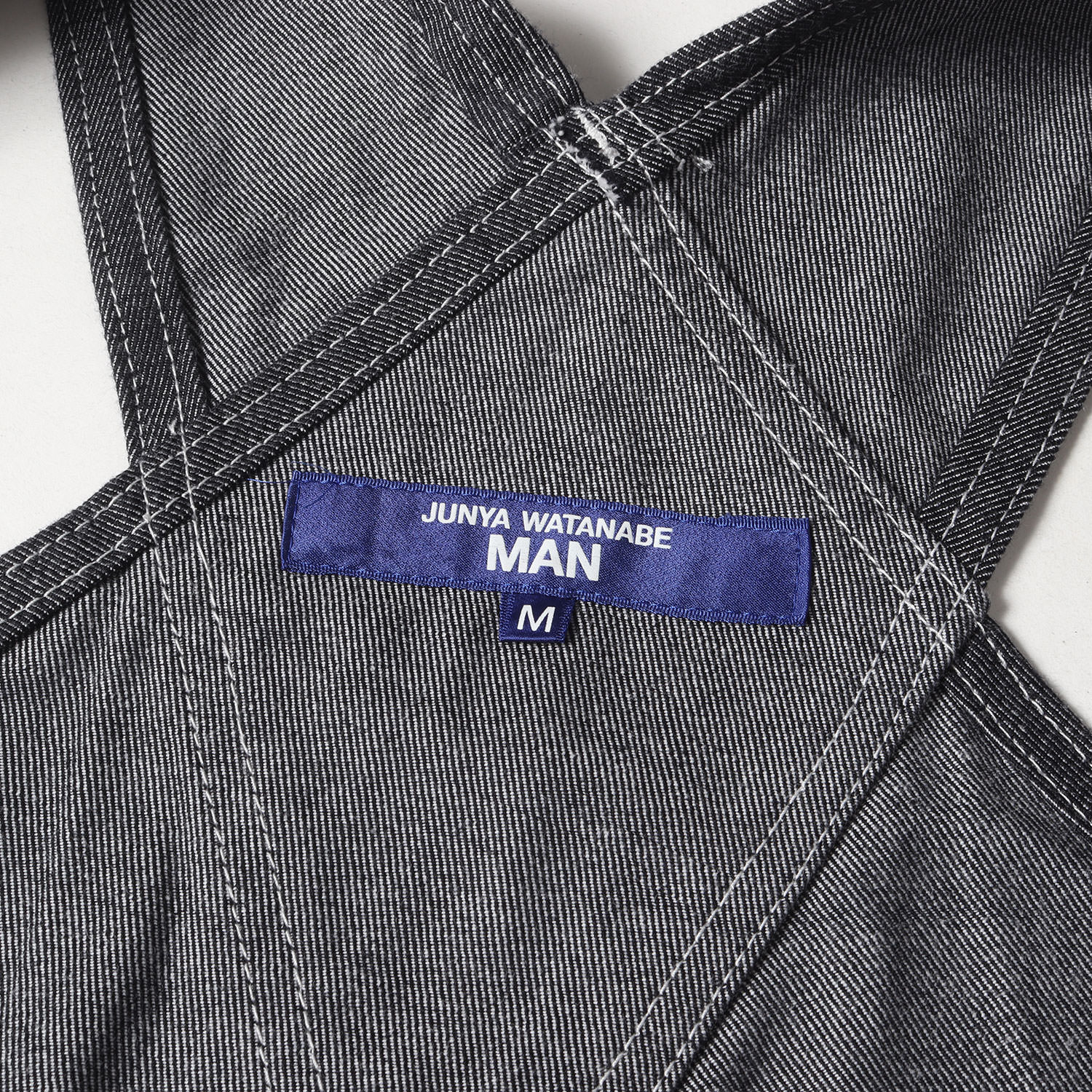 JUNYA WATANABE MAN COMME des GARCONS ジュンヤワタナベ マン コムデギャルソン サイズ:M 24SS ナイロン綿ツイル ダブルニー オーバーオール インディゴ 日本製 ボトムス ズボン 【メンズ】【K4397】