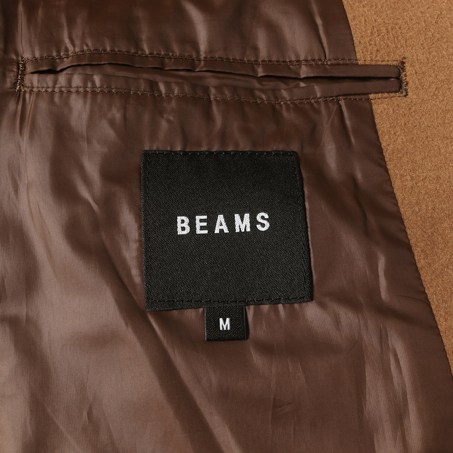 BEAMS ビームス コート サイズ:M ストレッチ ポリレーヨン 3B チェスターコート ベージュ アウター ジャケット 上着【メンズ】【中古】【K4261】