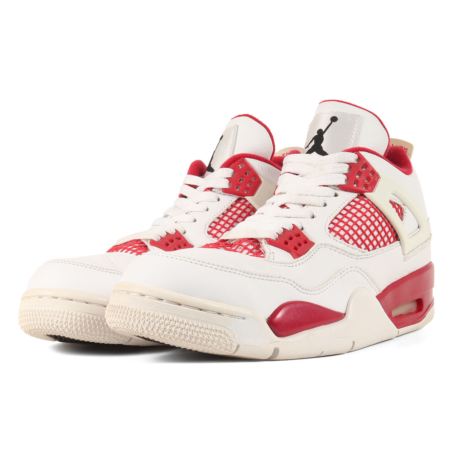 NIKE ナイキ サイズ:26.0cm AIR JORDAN 4 RETRO ALTERNATE 89 (308497-106) エア ジョーダン4 レトロ ホワイト ブラック ジムレッド US8 スニーカー シューズ 靴【メンズ】【中古】【K4582】