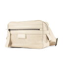 BOTTEGA VENETA ボッテガヴェネタ パンチング スクエア ボディバッグ (LEGGERO 567197) オフホワイト 白 イタリア製 カバン【メン...