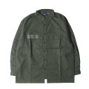 DESCENDANT ディセンダント シャツ サイズ:2 22SS パナマクロス オーバーサイズ フィッシングシャツ (PANAMA FISHING LS SHIRT) オリーブドラブ トップス カジュアルシャツ 長袖【メンズ】【K4575】