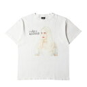 SAINT MICHAEL セントマイケル Tシャツ サイズ:L 23SS アリス・イン・ワンダーランド ヴィンテージ加工 白の女王 Tシャツ (DS-SS T...
