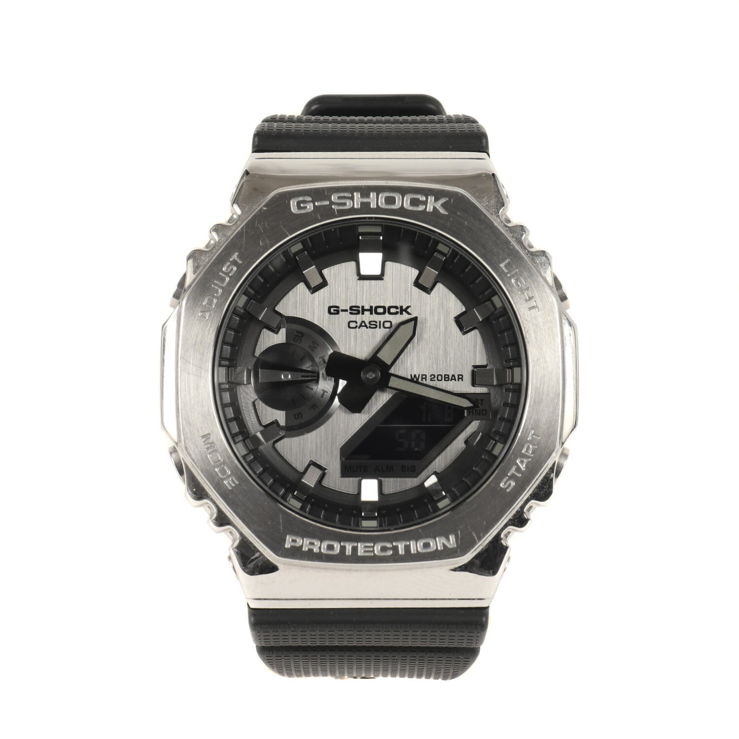 楽天市場】g-shock シルバー 中古(文字盤形状八角形 楽天市場】g-shock シルバー 中古(文字盤形状八角形