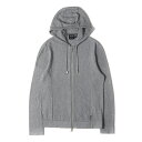 ARMANI EXCHANGE アルマーニエクスチェンジ パーカー サイズ:XS / ワッフル コンビ ライトウェイト ジップ スウェット パーカー / グレー...