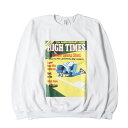 WACKO MARIA ワコマリア スウェット サイズ:XL / 24SS HIGH TIMES クルーネック スウェットシャツ (CREW NECK SWEAT SHIRT TYPE-2) / ホワイト 白 / トップス トレーナー コラボ【メンズ】【K4423】