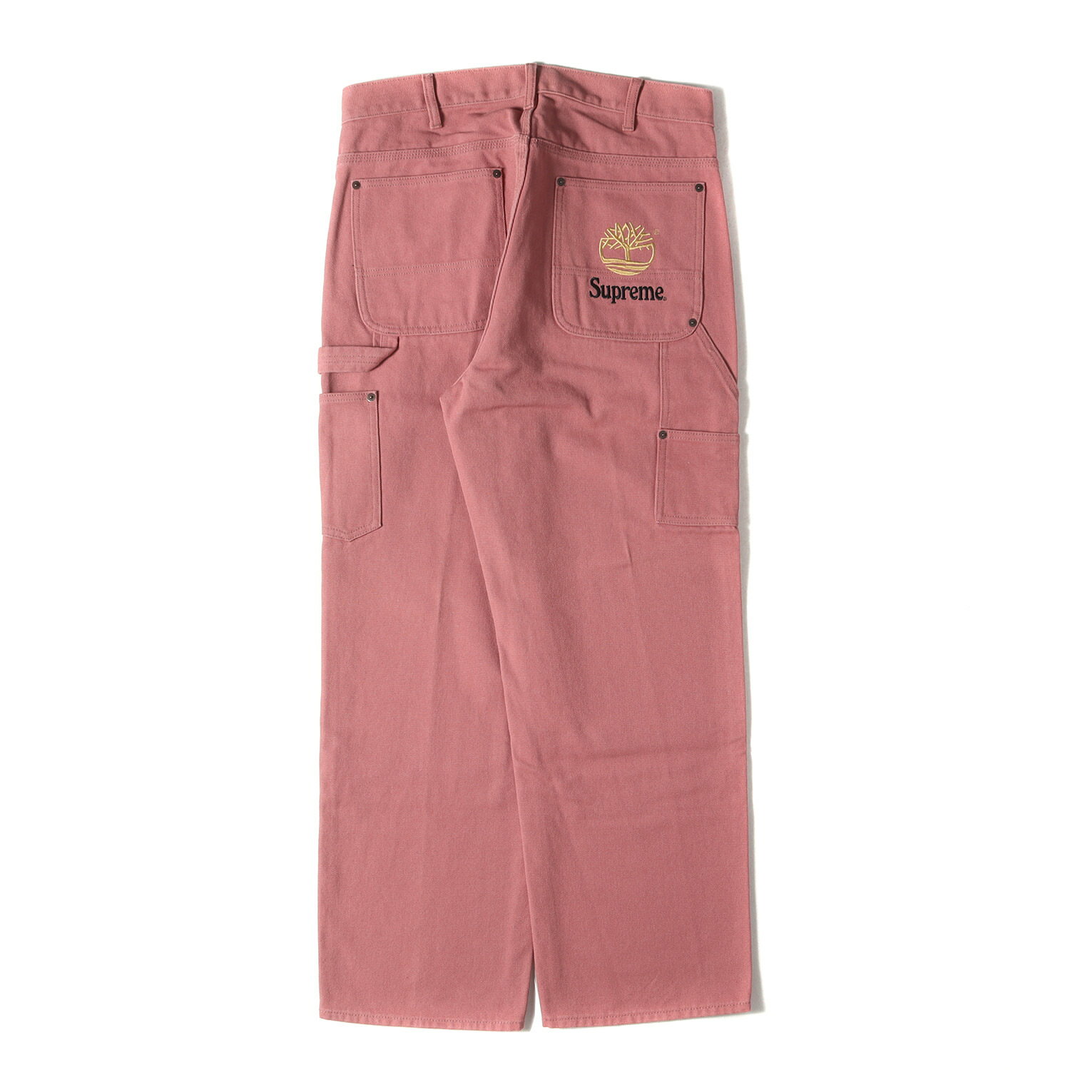 Supreme シュプリーム パンツ サイズ:32 / 21SS Timberland ダブルニー キャンバス ペインターパンツ (Double Knee Painter Pant) / ピンク(Dusty Red) / ボトムス ズボン / コラボ【メンズ】【中古】【新品同様】【K4647】