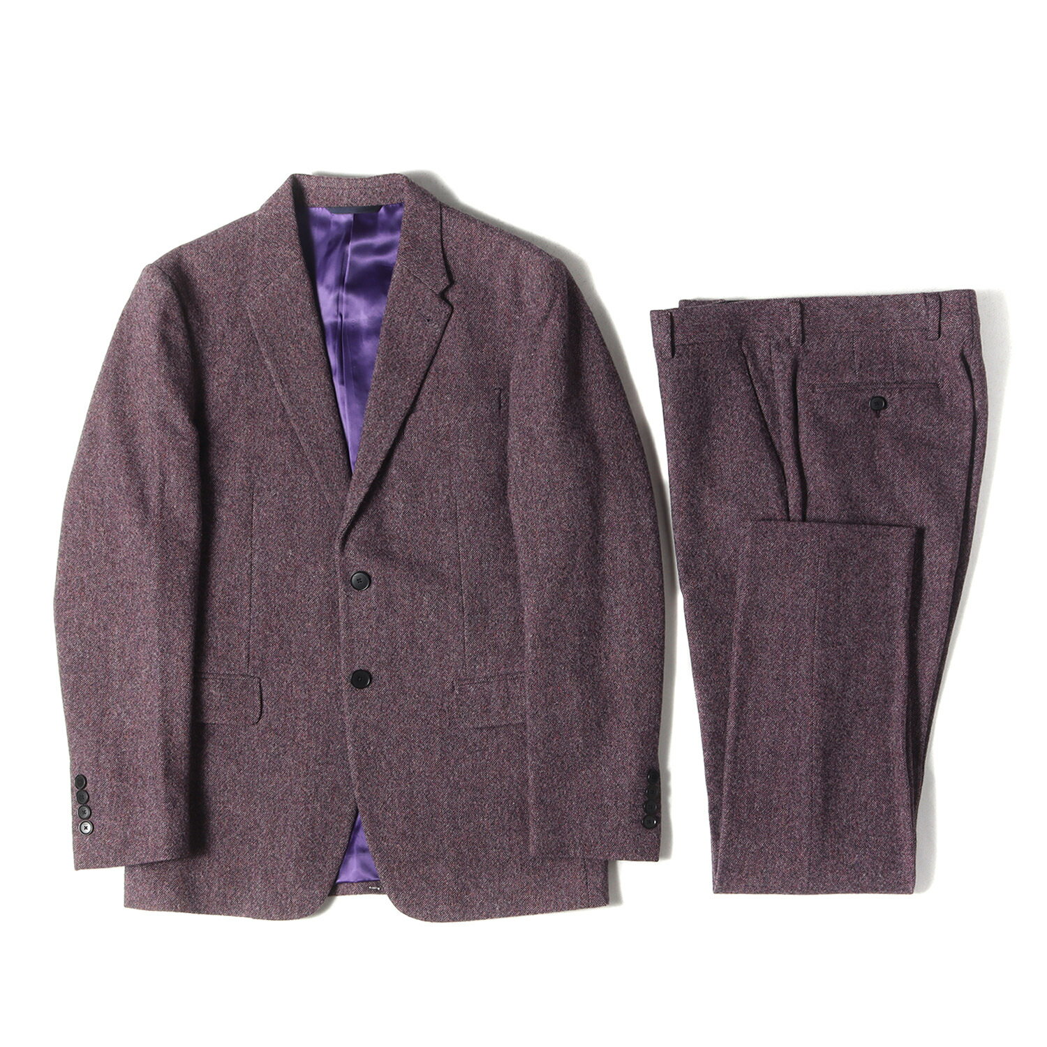 ポールスミス PAUL SMITH LONDON 黒 三つボタン ノータック ポールスミス PAUL SMITH LONDON 黒 三つボタン ノータック
