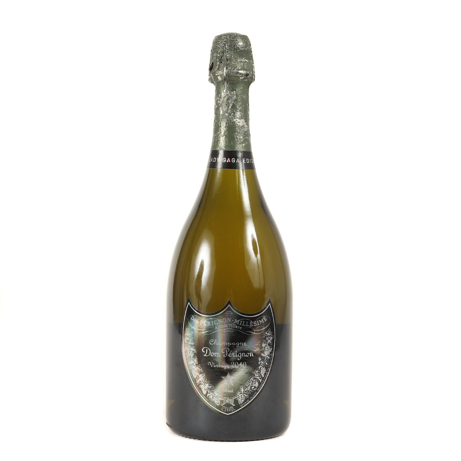 【未開封】ドン ペリニヨン レディーガガ 2010年 白 / Dom Perignon Lady Gaga 750ml / 限定ボトル 箱なし コラボ / シャンパン / シャンパーニュ 【中古】