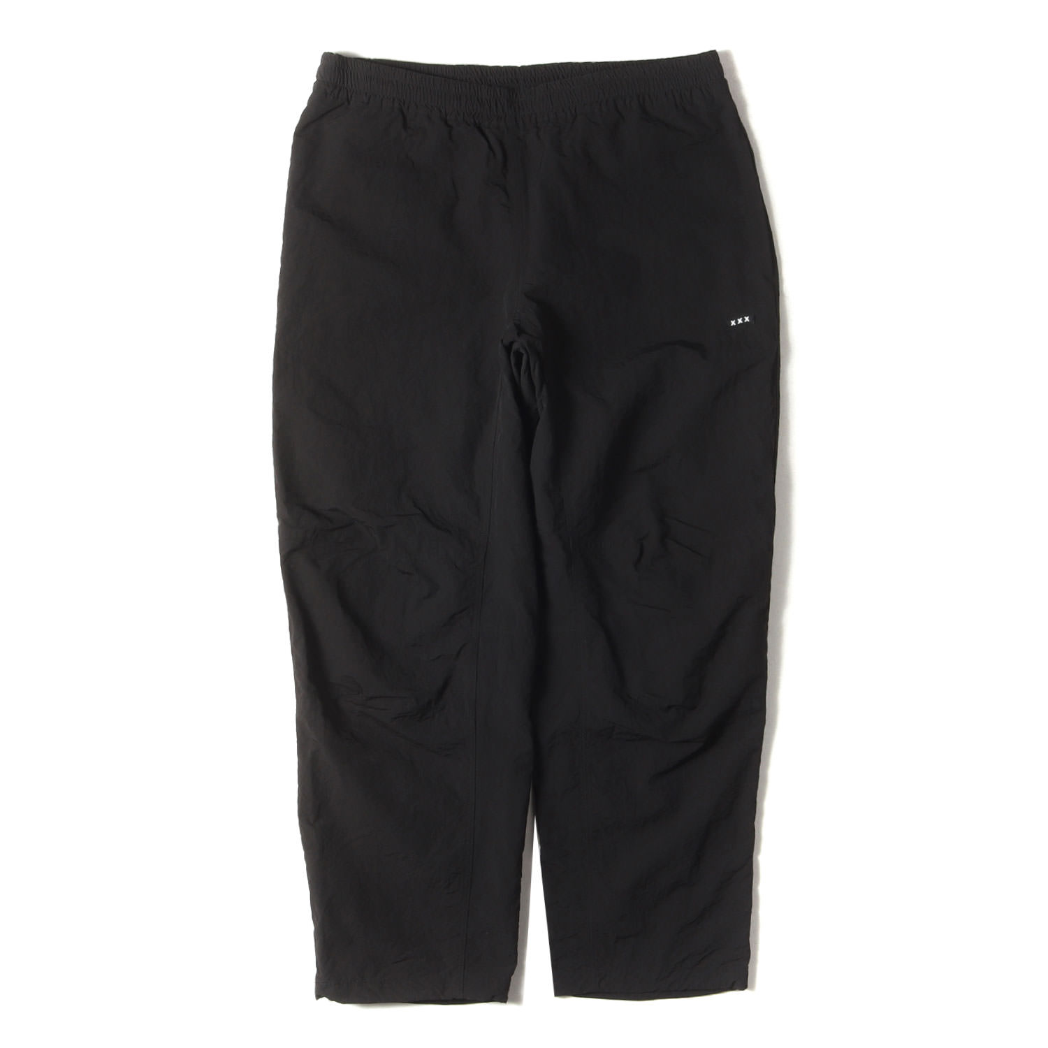 GOD SELECTION XXX ゴッド・セレクション・トリプルエックス パンツ サイズ:XL / 24SS ブランドロゴ ナイロン トラックパンツ (TRACK PANTS) / ブラック 黒 / ボトムス ズボン【メンズ】【中古】【K4585】