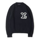 LOUIS VUITTON ルイヴィトン ニット サイズ:M / 21AW LV インタルシア ニット (RM212Q VSS HLN43W) / ネイビー 紺...