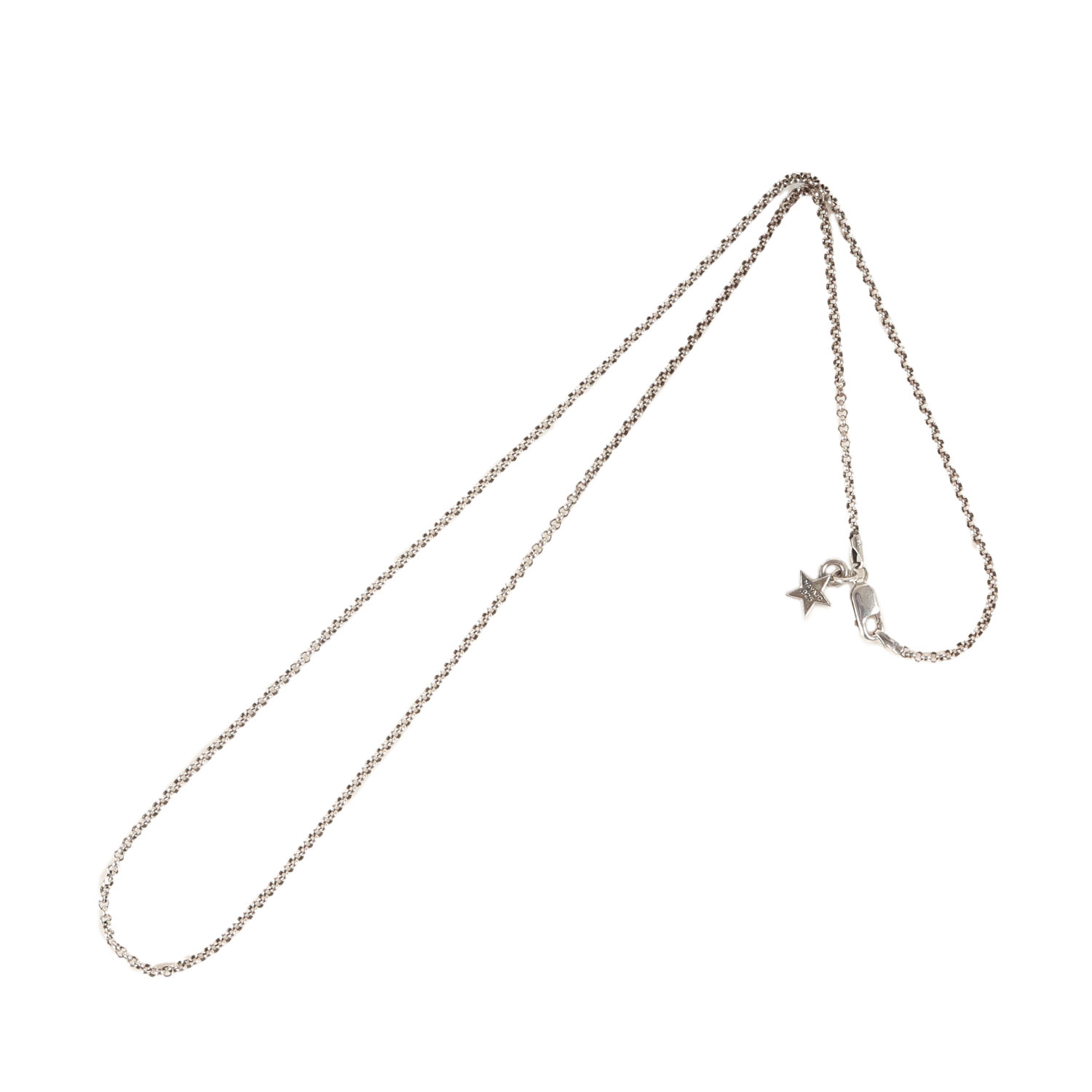 CODY SANDERSON コディサンダーソン サイズ:20インチ(51cm) / タイニースターチャーム付き チェーン ネックレス (CS Tiny Star Logo Chain) / シルバー / アクセサリー ジュエリー【メンズ】【中古】【K4625】のサムネイル