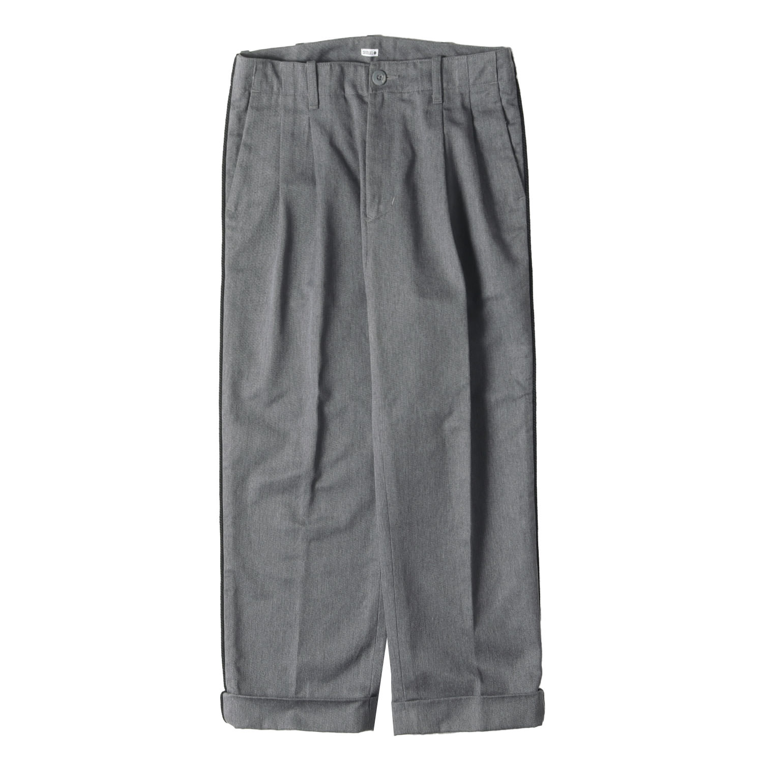 シークエル TYPE-F ストライプ ワイド チノパンツ Lサイズ グレー 15030411-a.jpg