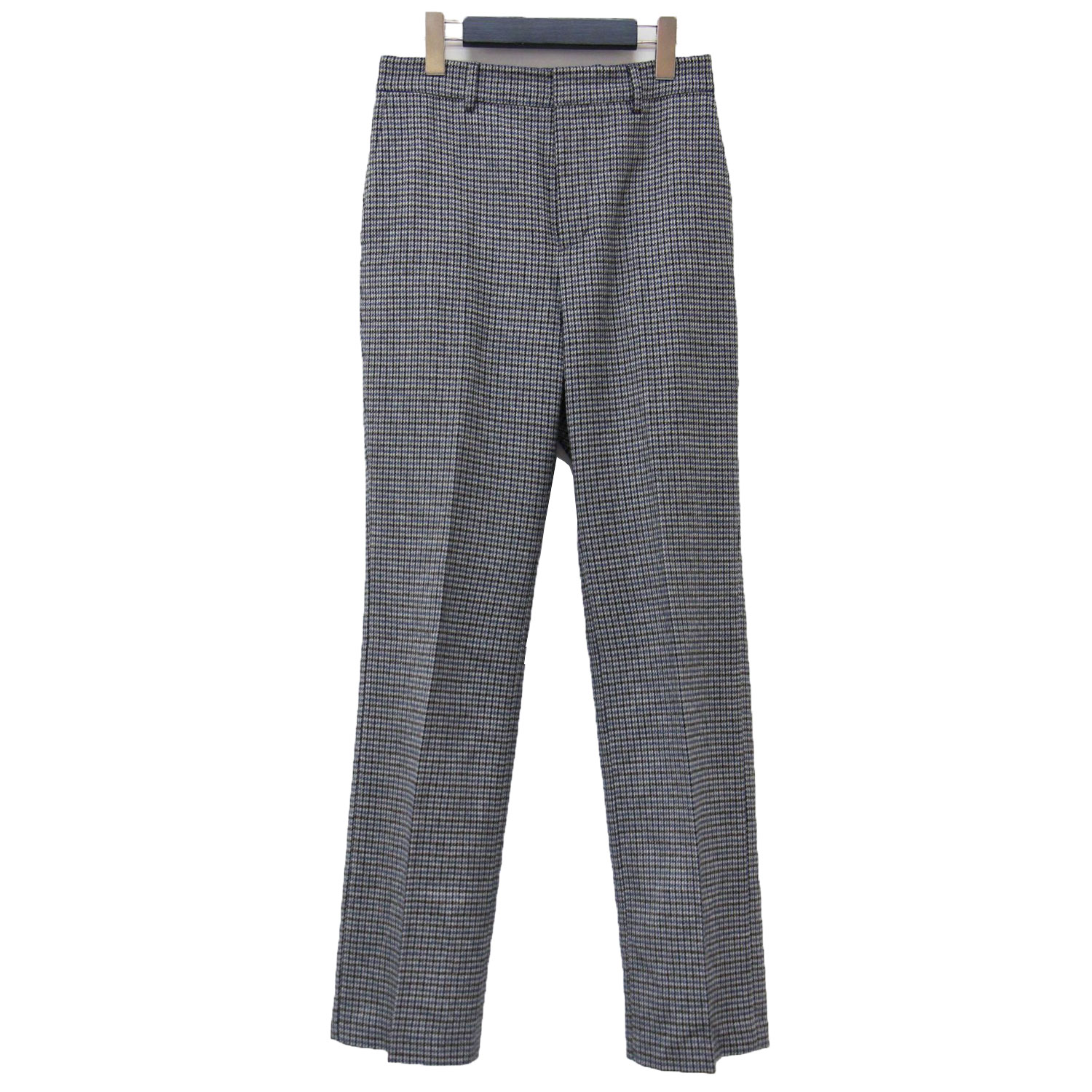 MACKINTOSH LONDON マッキントッシュ ロンドン パンツ グレー サイズ:36(S) / 24秋冬 チェック ツイード パンツ / スラックス トラウザーズ ストレート ウエストゴム ウール / ボトムス ズボン