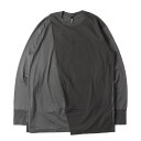 ripvanwinkle リップヴァンウィンクル Tシャツ サイズ:L / 22AW 立体切替し クロス ロングスリーブ Tシャツ (CROSS JERSEY-...