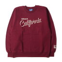 CALIFOLKS カリフォークス スウェット サイズ:M / Welcome to California ロゴ クルーネック スウェットシャツ / 裏起毛 / マゼンタ / トップス トレーナー プルオーバー【メンズ】【中古】【新品同様】【K4503】