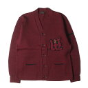 U.S.VINTAGE カーディガン サイズ:記載なし(L位) / 60s Sporting Goods ワッペン付き レタード ニット カーディガン / バー...