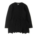 COMME des GARCONS HOMME PLUS コムデギャルソン オムプリュス ニット サイズ:M / 24AW ウール 縮絨 短冊 ニット (PN-N008) / ブラック 黒 / 日本製 / トップス セーター プルオーバー【メンズ】【K4454】(4)