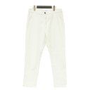 BEAUTY&YOUTH ビューティアンドユース パンツ オフホワイト 白 サイズ:M / 11W コーデュロイ テーパード パンツ / コットン ストレッチ / ボトムス ズボン【レディース】【中古】【K4510】