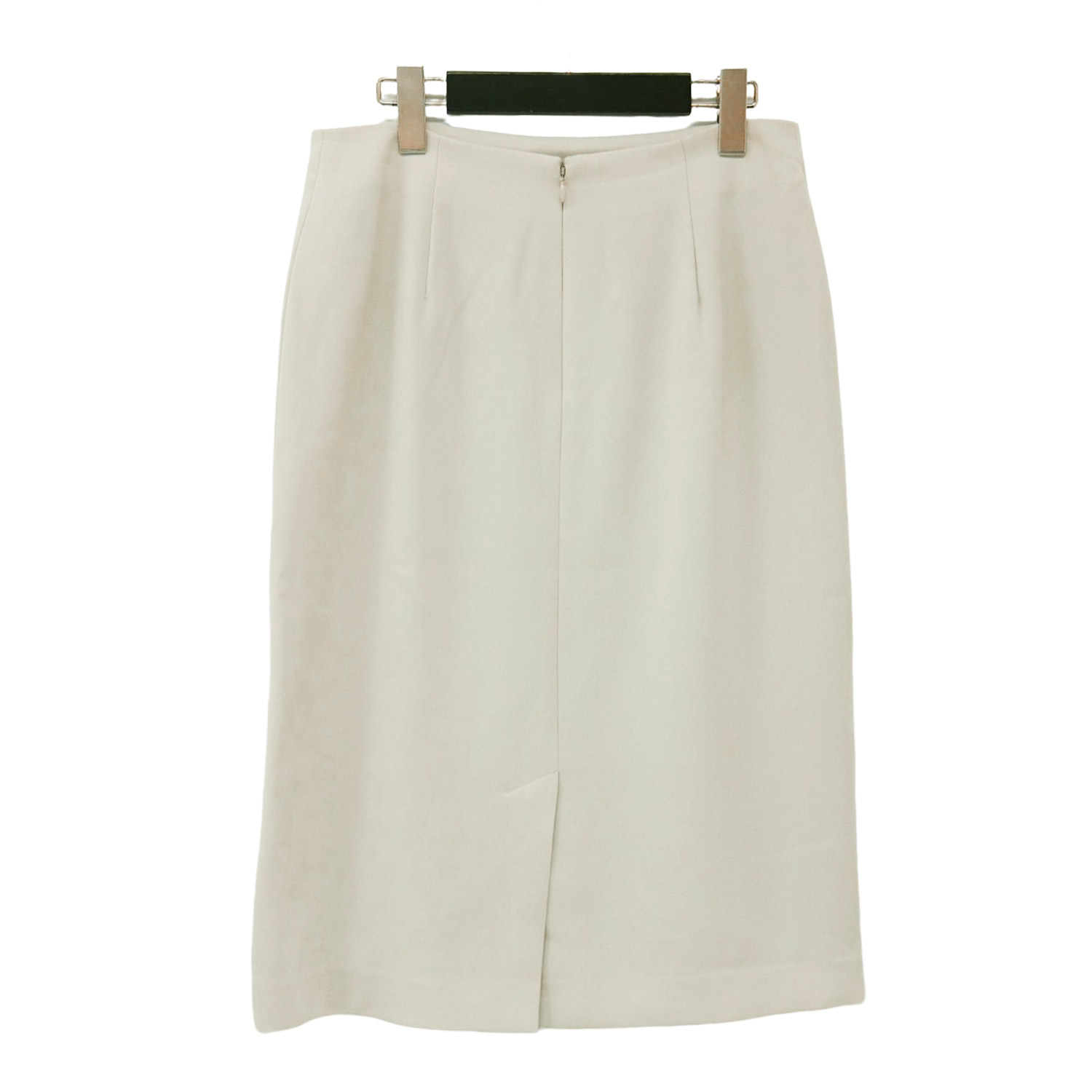 theory luxe セオリーリュクス スカート ライトベージュ サイズ:40(L) / タイト ミディ スカート / 膝丈 ジョーゼット素材 / 日本製 / ボトムス