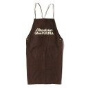 STANDARD CALIFORNIA スタンダードカリフォルニア ブランドロゴ キャンバス エプロン (SD CANVAS APRON) / ブラウン / フ...