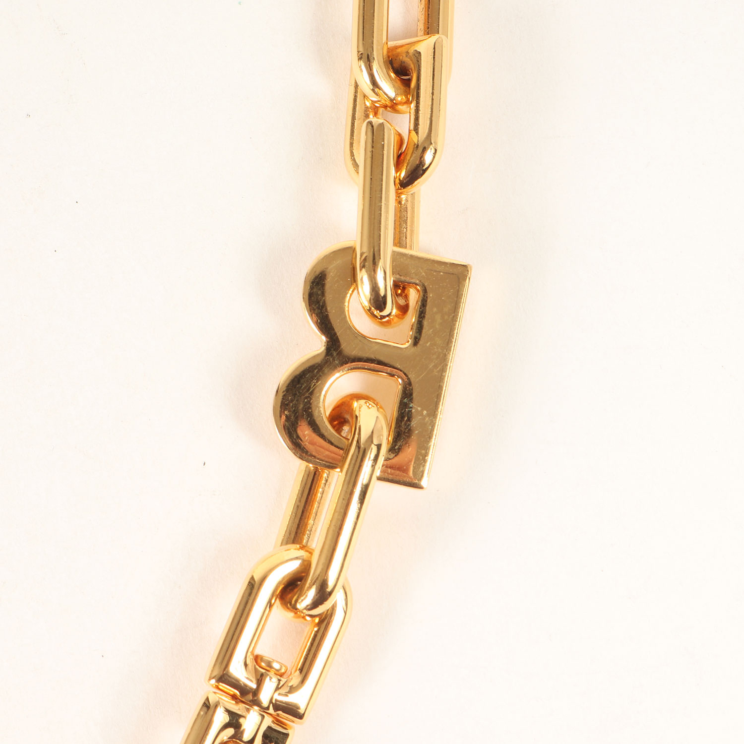 BALENCIAGA バレンシアガ B Chain ネックレス / ゴールド / イタリア製 / ブランド アクセサリー ジュエリー ファッション アイテム 小物【メンズ】【中古】【美品】【K4485】