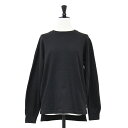 journal standard luxe ジャーナルスタンダード Tシャツ ブラック 黒 サイズ:S / 24春夏 リメイク リブ ロンT / クルーネック 長袖 コットン / トップス Tシャツ カットソー 【レディース】【中古】【K4515】