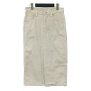 Deuxieme Classe ドゥーズィエム クラス スカート ベージュ サイズ:36(S) / コットン ストレッチ タイト スカート / subtle shades ミディ丈 スリット / 日本製 / ボトムス【レディース】【中古】【美品】【K4510】