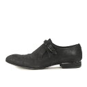 LOUIS VUITTON ルイヴィトン モンクストラップ レザー ローファー / ブラック 黒 / ブランド シューズ 靴 革靴【メンズ】【中古】【K4440】(4)