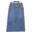 RED CARD レッドカード 23区 別注 スカート ミッドブルー サイズ:44(XL) / デニム Iライン スカート / ストレッチ コットン カットオフ...