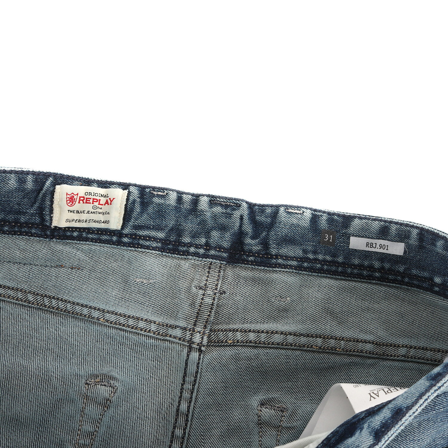 REPLAY リプレイ パンツ サイズ:31 / 12.5oz ボタンフライ デニム パンツ (RBJ.901) / インディゴ / ボトムス ジーンズ ジーパン【メンズ】【K4528】