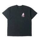 Travis Scott トラヴィス・スコット Tシャツ サイズ:L / Cactus Jack 発泡プリント グラフィック クルーネック Tシャツ / ブラッ...