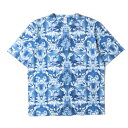 Berluti ベルルッティ Tシャツ サイズ:S / 24SS フラワー 総柄 クルーネック Tシャツ (R24JRS99JBAT) / ブルー系 / トップ...