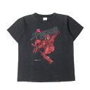 90s - 00s ヴィンテージ古着 Tシャツ サイズ:XL / 90s MARVEL スパイダーマン プリント クルーネック Tシャツ (USA製) / ブラック 黒 / 90年代 古着 ヴィンテージ / トップス カットソー 半袖【メンズ】【中古】【K4492】