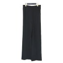 MACKINTOSH LONDON マッキントッシュ ロンドン パンツ ブラック 黒 サイズ:38(M) / リブ ニット パンツ / ストレート ウエストゴム ドライタッチ / ボトムス ズボン【レディース】【中古】【K4477】