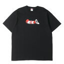Supreme シュプリーム Tシャツ サイズ:XL / ハット グラフィック クルーネック Tシャツ (Cat in the Hat Tee) / ブラック ...