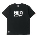 WTAPS ダブルタップス Tシャツ サイズ:M / 00s PHILYロゴ クルーネック Tシャツ / ブラック 黒 / トップス カットソー 半袖【メンズ】...