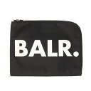 BALR. ボーラー バッグ / ナイロンキャンバス クラッチバッグ / ブラック 黒 / ブランド カバン ファッション 小物 雑貨【メンズ】【中古】【美品】【K4444】(4)