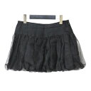 The Garment ザ ガーメント スカート ブラック 黒 サイズ:6(S~M) / 24春夏 オーガンジー バルーン スカート / Beatrice Balloon Skirt ミニ丈 シアー ギャザー / ボトムス【レディース】【中古】【K4510】