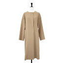 UNTITLED アンタイトル コート ベージュ サイズ:42(XL) / 24秋冬 プランタン ツイル コート / ノーカラー ロング バックベルト / 日本製 / アウター ジャケット 上着 羽織り【レディース】【中古】【美品】【K4510】