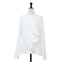 J.C.M ジェーシーエム Tシャツ ホワイト 白 サイズ:38(M) / レイヤード デザイン 長袖 Tシャツ / カットソー プルオーバー クルーネック コットン / 日本製 / トップス【レディース】【中古】【K4510】