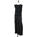 styling/ スタイリング ワンピース ブラック 黒 サイズ:1(M) / ローライズ ドッキング ワンピース / マキシ丈 ノースリーブ コンビ ウエストベルト サテン / トップス ドレス【レディース】【中古】【K4473】(4)