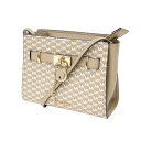 MICHAEL KORS マイケルコース バッグ ベージュ / クロスボディ バッグ / HAMILTON SM ショルダーバッグ 総柄 ロゴ / ブランド カバン【レディース】【中古】【美品】【K4509】