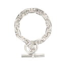 HERMES エルメス シェーヌダンクル ブレスレット GM (Chaine dancre Bracelet GM 13Link 21AW001272) / Ag925 / 13コマ / シルバー / フランス製 / アクセサリー ジュエリー【メンズ】【中古】【K4520】