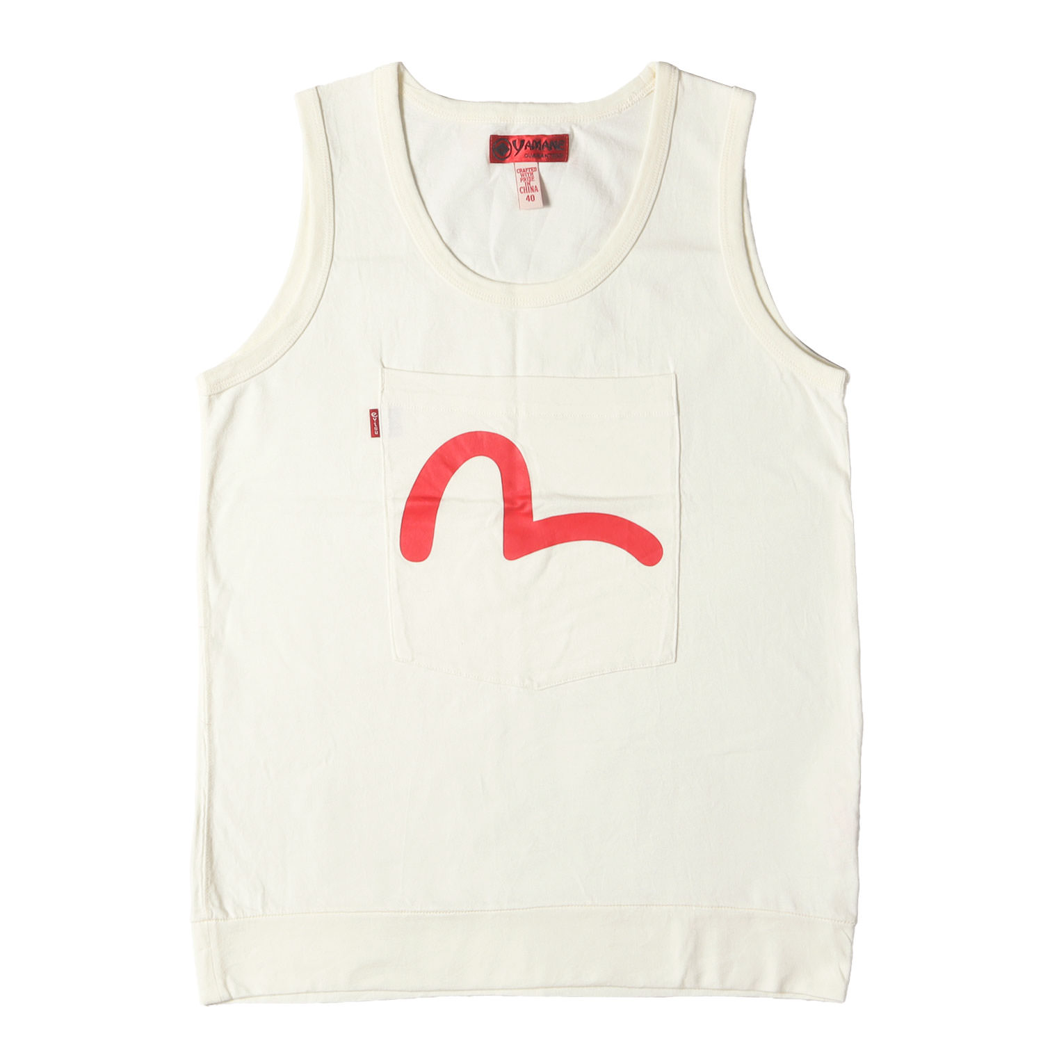 EVISU エヴィス タンクトップス サイズ:40(L) / カモメ ビッグポケット付き タンクトッ