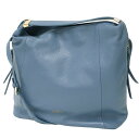 FURLA フルラ レザー バッグ ブルー / 2WAY トートバッグ / LIZ MEDIUM HOBO ショルダー 肩掛け 斜め掛け ダブルハンドル サイドジップ / ブランド カバン【レディース】【中古】【K4512】