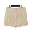 STELLA McCARTNEY ステラ マッカートニー パンツ ライトオレンジ サイズ:40(L) / タック ショートパンツ / ロールアップ コットン / ボトムス ズボン【レディース】【K4512】
